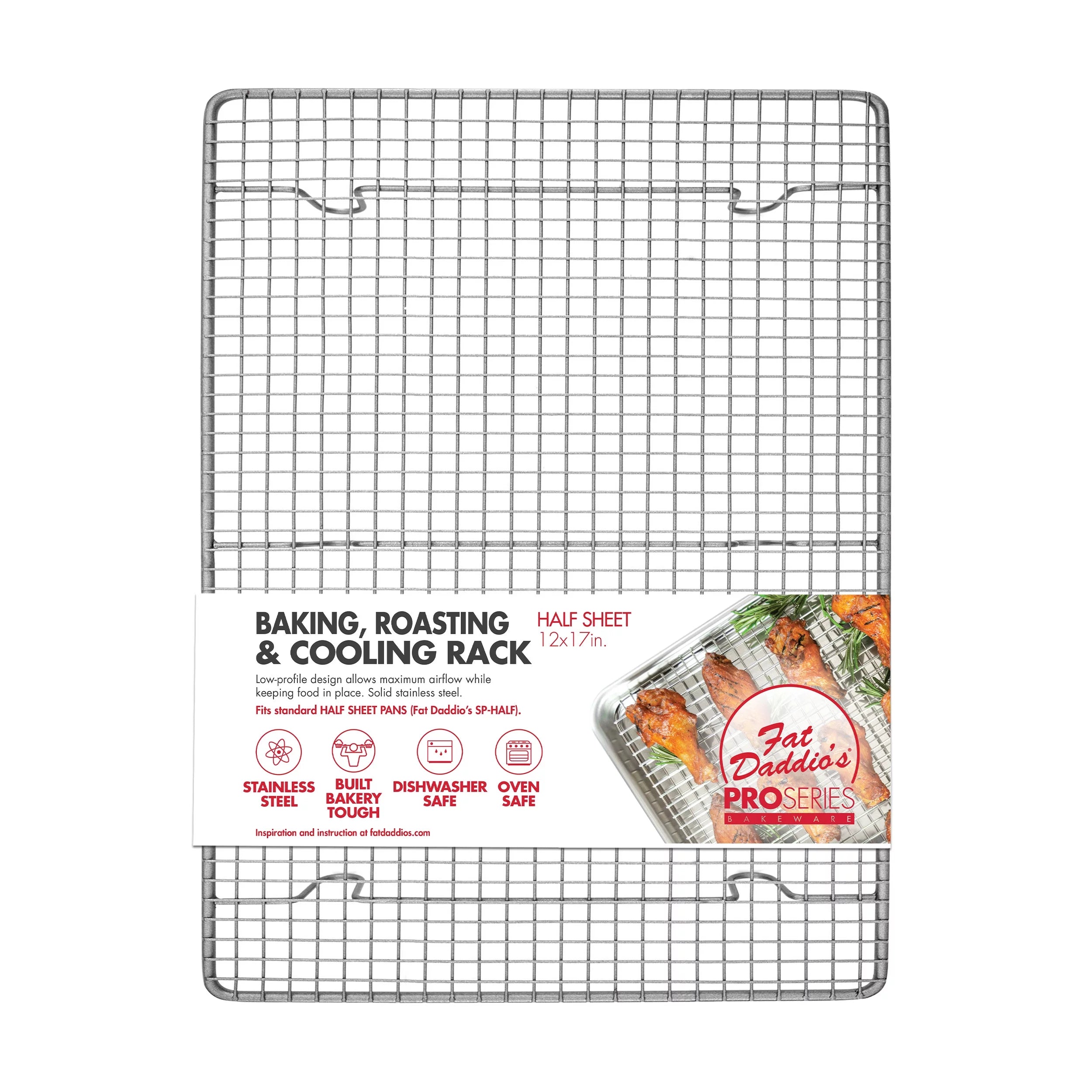 Stainless Steel Cooling & Baking Rack, 12 x 17 inch V537161