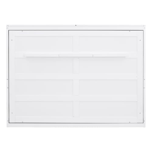 White Solid Wood Queen Size Foldable Platform Bed A328130