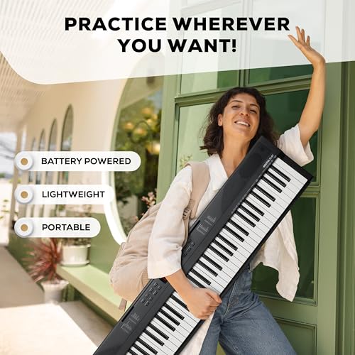 88 Key Keyboard Piano with 480 Sounds, Speakers, USB MIDI, Carry-Bag, Stand, Headphones, Pedal P4352