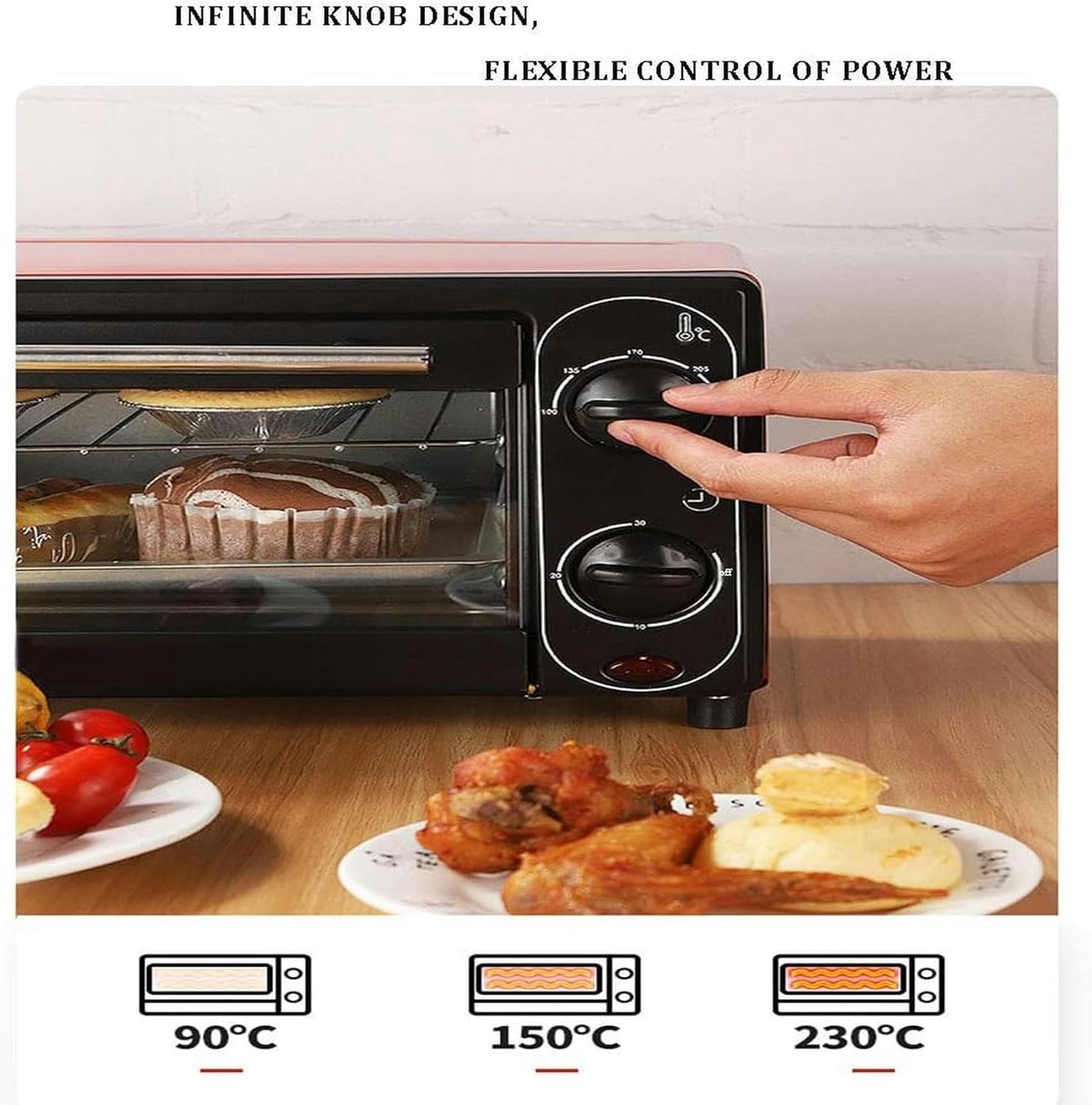 Mini 12-Liter Convection Oven, Mint Green O61391
