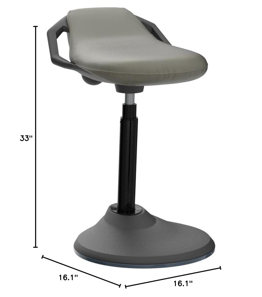 Black Ergonomic Standing Desk Chair with Back Support Z9489