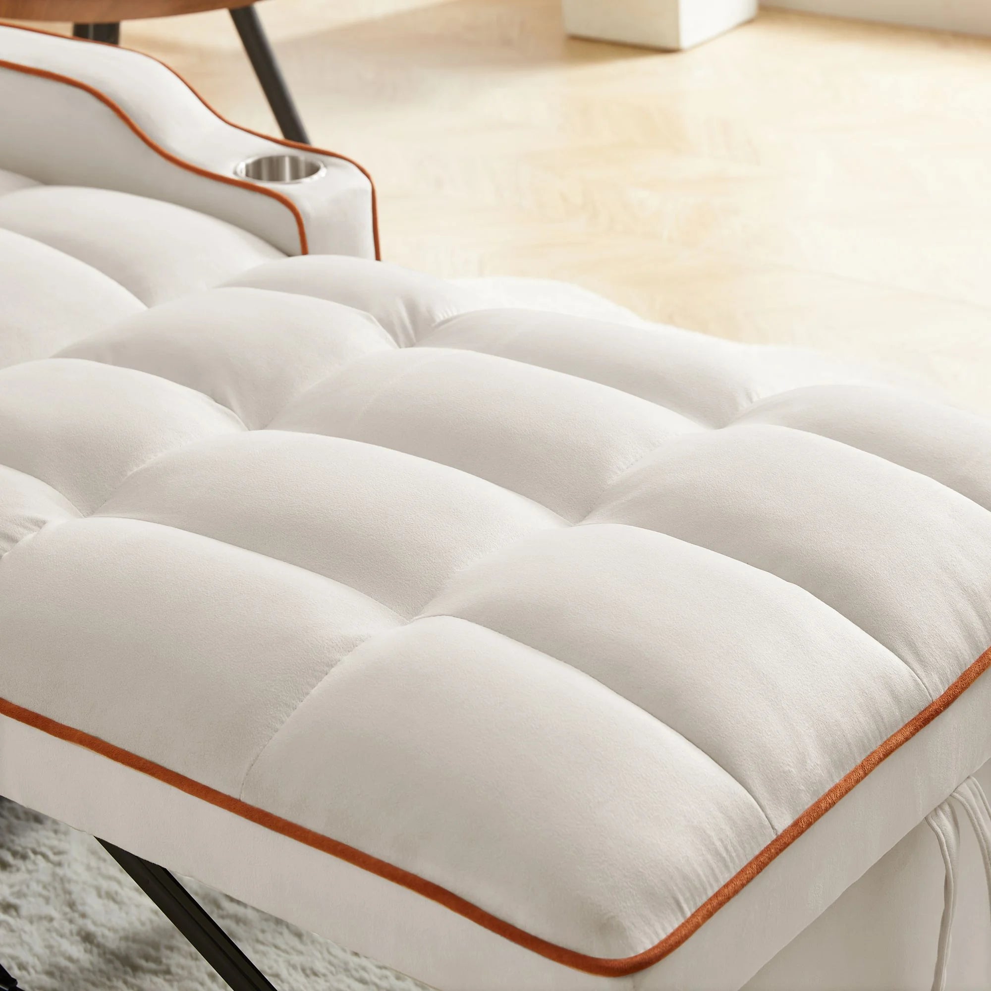 Beige Sleeper Chair Bed R586