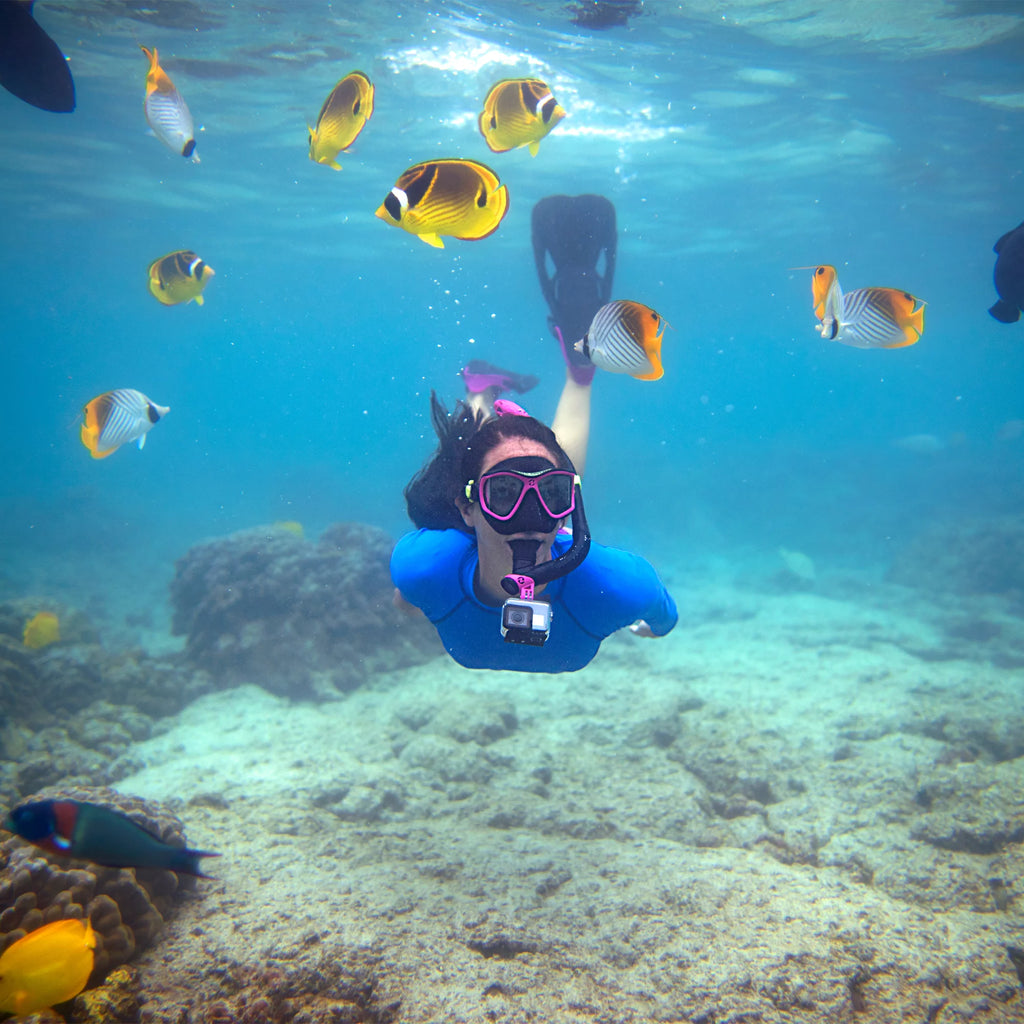 Cozumel Mask, Seabreeze II Snorkel, ProFlex Fins/Bag Set M915