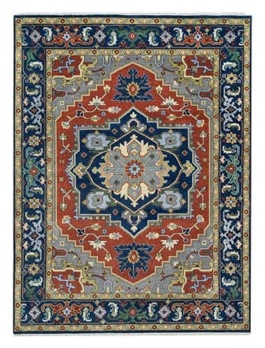 12x18 ft Multicolor Woolen Oriental Rug S2158