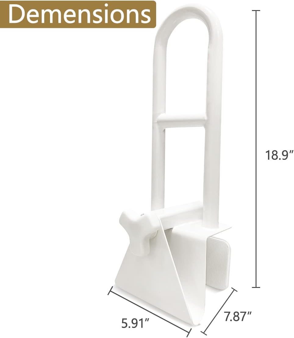White Pack of 2 Bathtub Safety Rail T293116