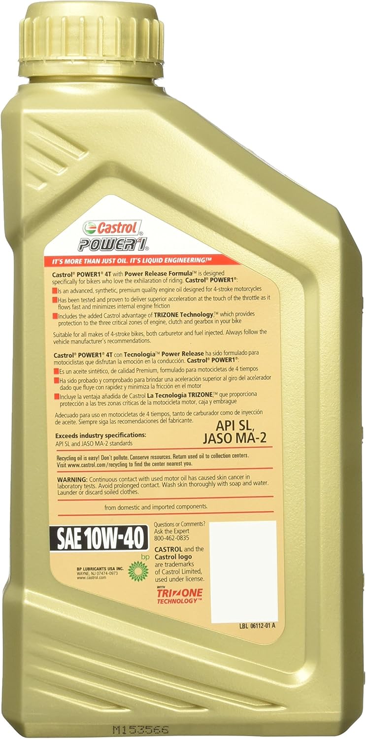 10W-40 Full Synthetic Motorcycle Oil R497932