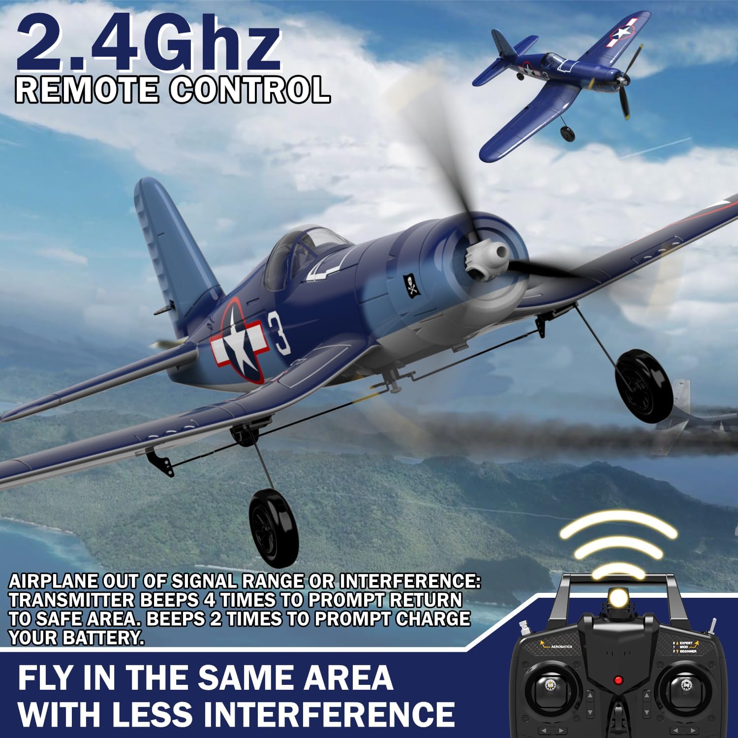 4 Channel RC Plane Ready to Fly Aerobatic Aircraft C25935