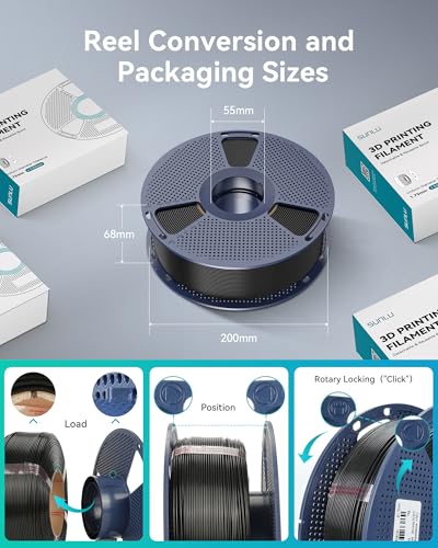 3D Printer Filament Bundle Multicolor PETG Filament 1.75mm, 2kg in Total, 0.25kg per Spool, 8 Pack, 8 Colors L896