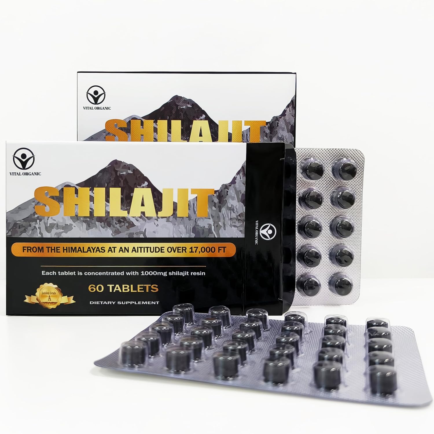 120 Shilajit Tablets, 1000mg each P100091