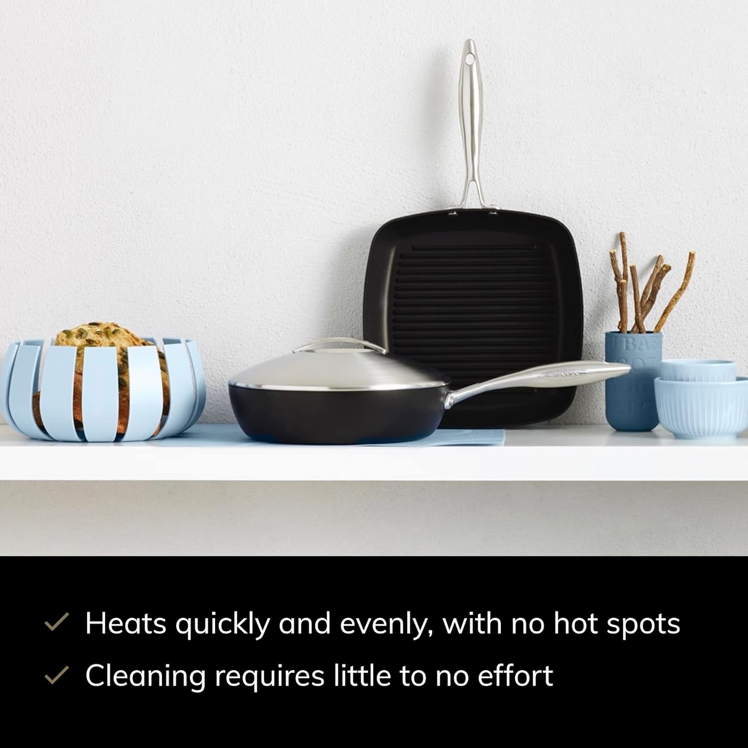 10.5" Square Nonstick Grill Pan G8726