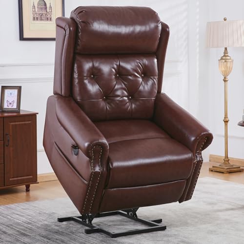 Oversized Power Lift Recliner Chair with Massage and Heat Chenille C4107