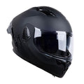 Matt Black Medium Full Face Modular Motorcycle Helmet D7319