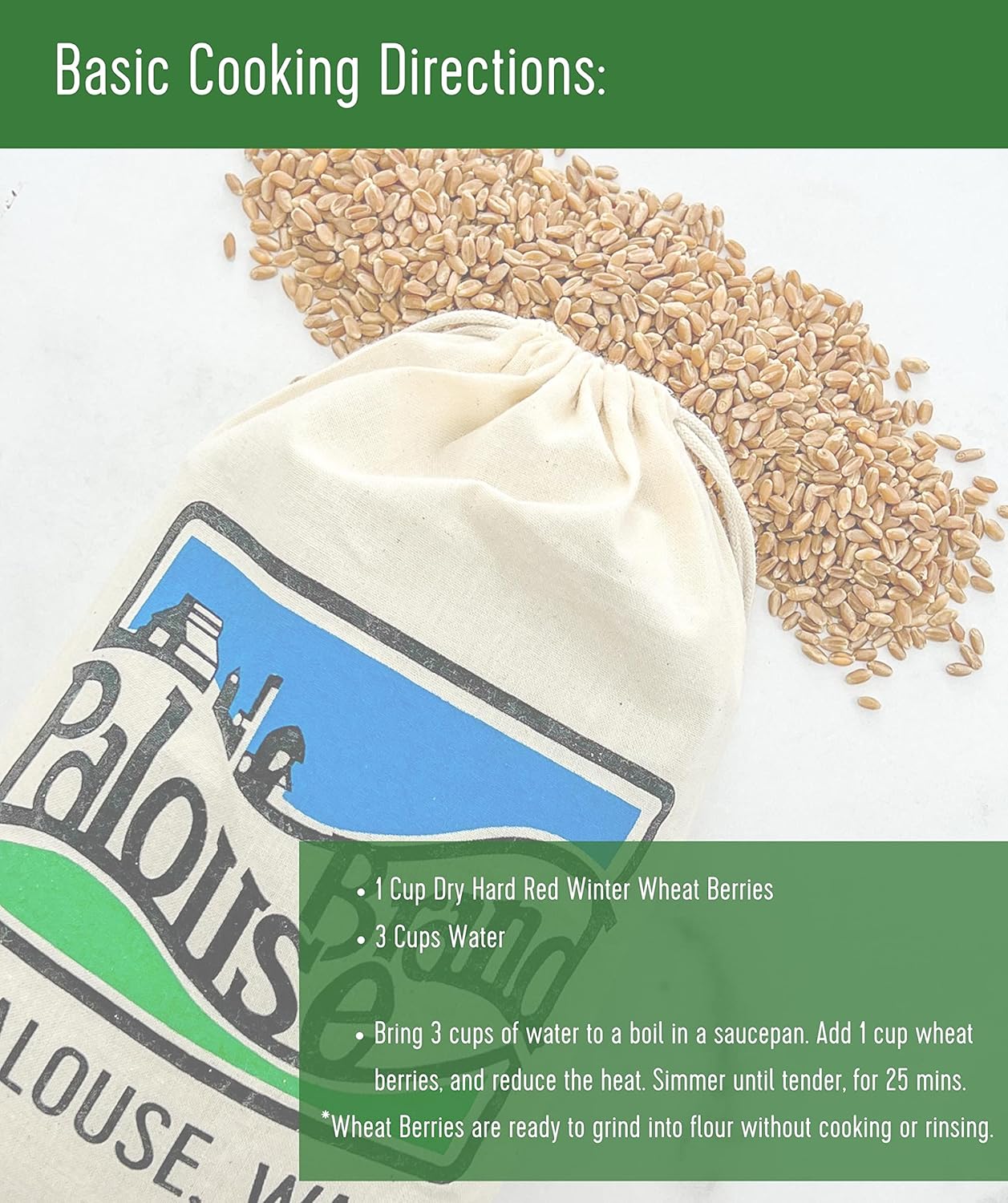 25 LBS Hard Red Winter Wheat Berries in Bucket E518