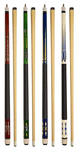 Set of 4 58" Pool Cue Sticks K5306