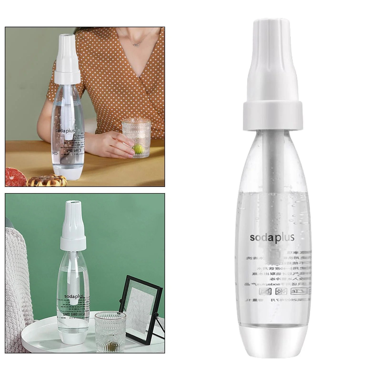 Portable Sparkling Water Bottle Machine for CO2 Cylinder Canister Seltzer Carbonated Water D18387