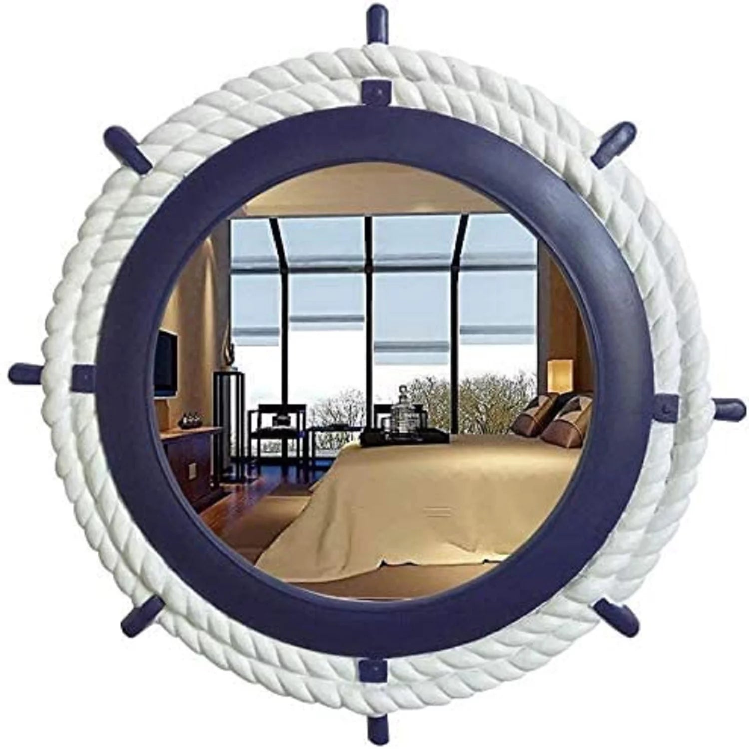 25.2 inch nautical wall mirror I924548
