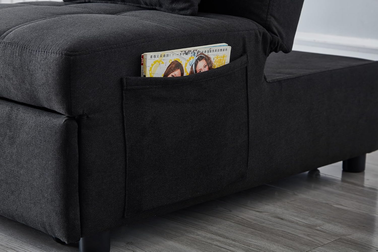 Sleeper Chair Bed Convertible Sofa Bed Ottoman Chaise Lounge V7161