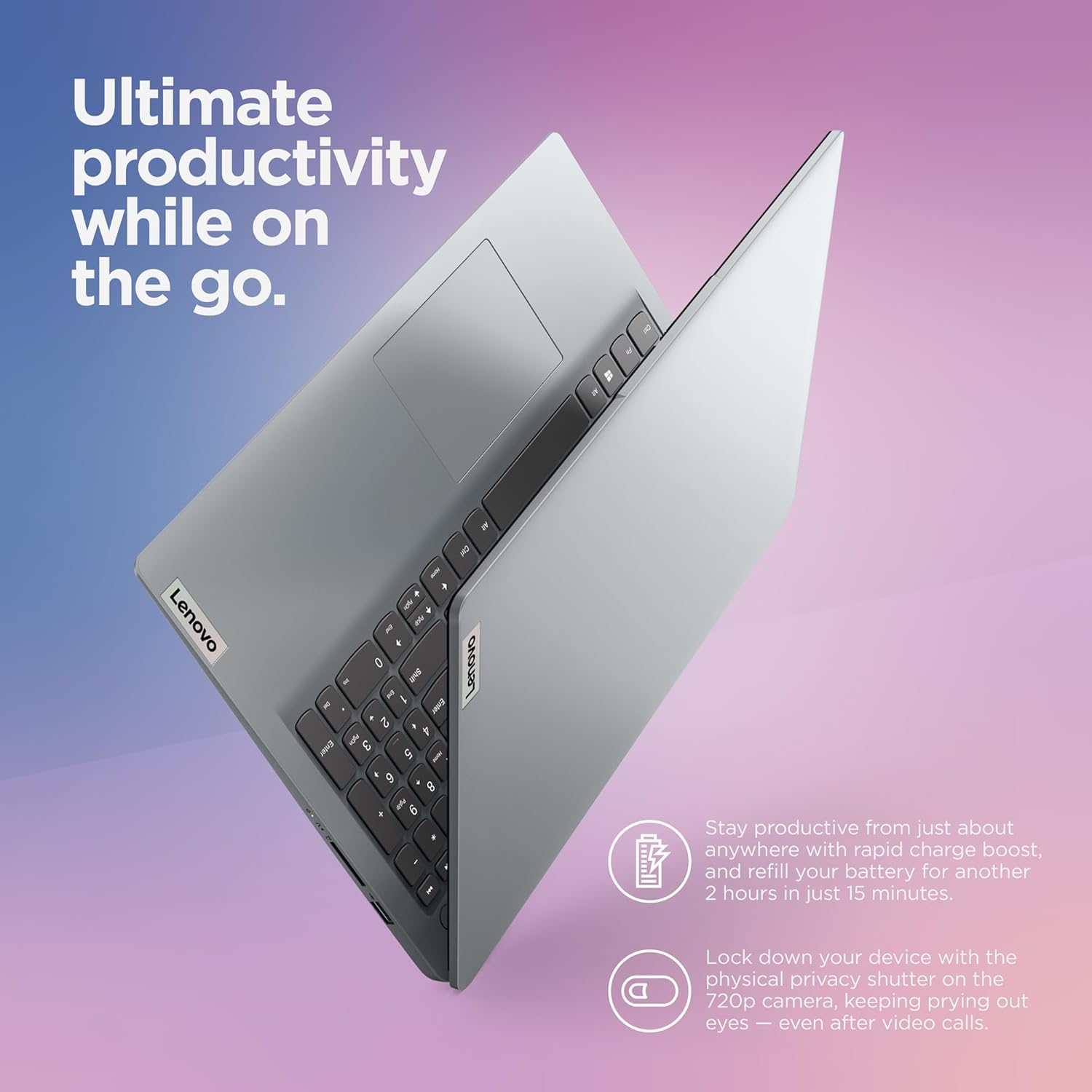 15.6" FHD Laptop with 4GB Memory 128GB Storage Intel Celeron N4500 Cloud Grey U23869