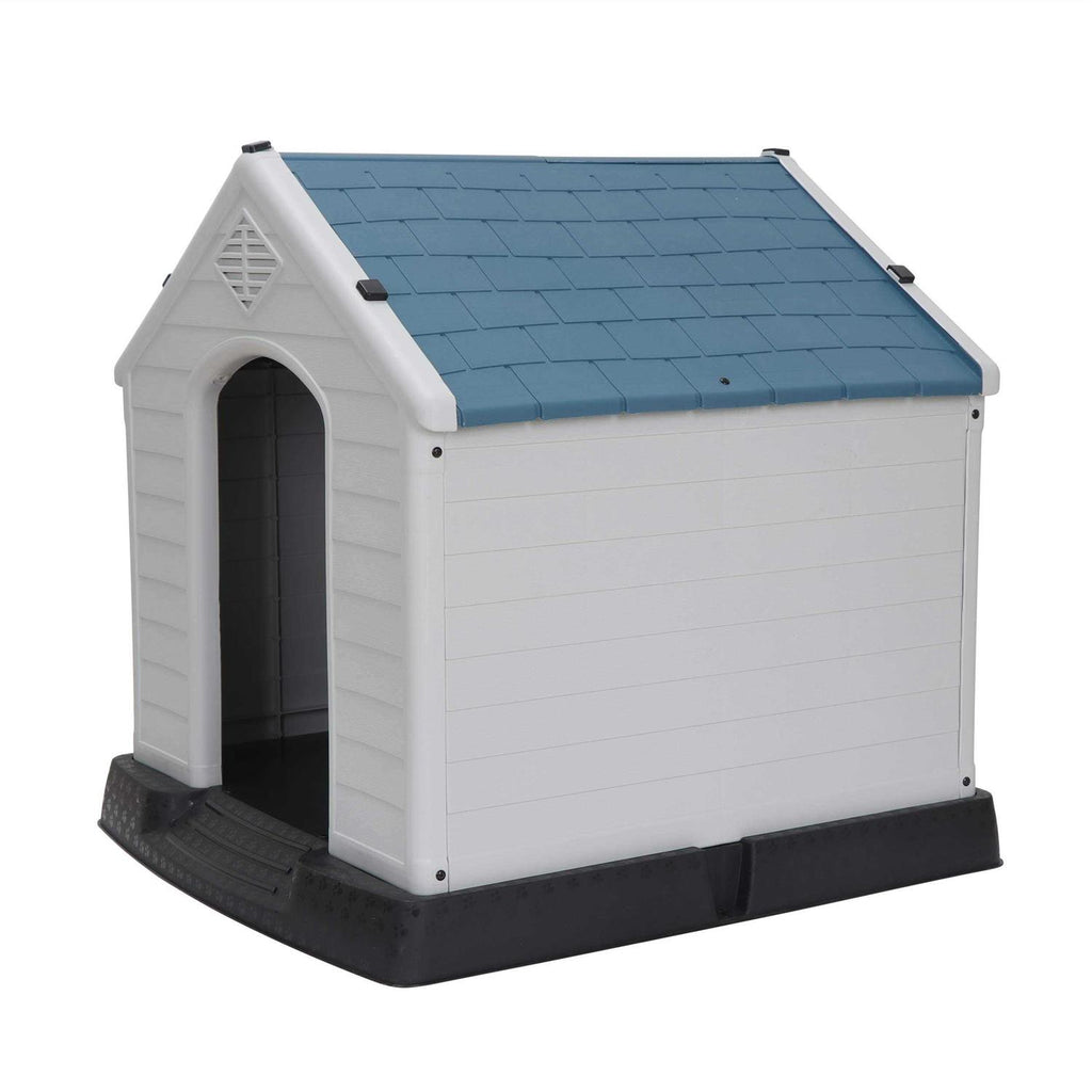 Plastic Dog Kennel with Air Vents and Elevated Floor J14899