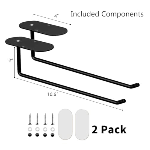 2 Pack 10'' Stainless Steel Hat Organizer (black) W720726