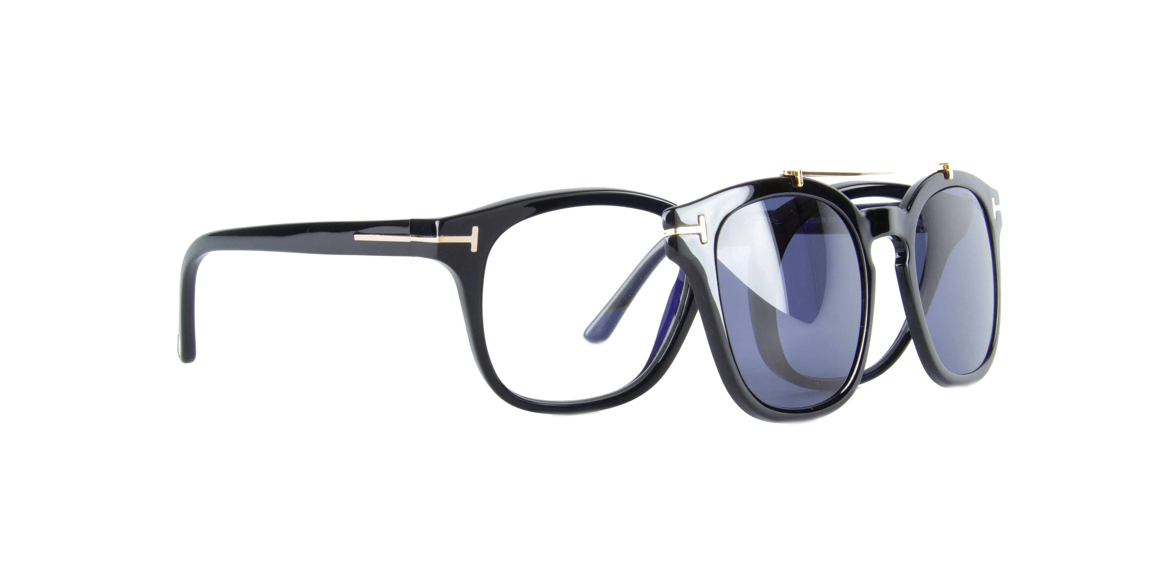 Black Blue Block Eyeglasses F142