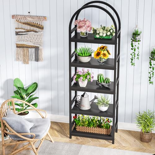 4-Tier Open Bookshelf with Metal Frame E9198