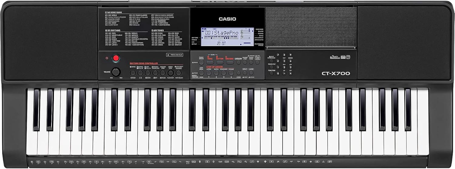 Keyboard Pack with Adjustable Padded Keyboard Bench R612141