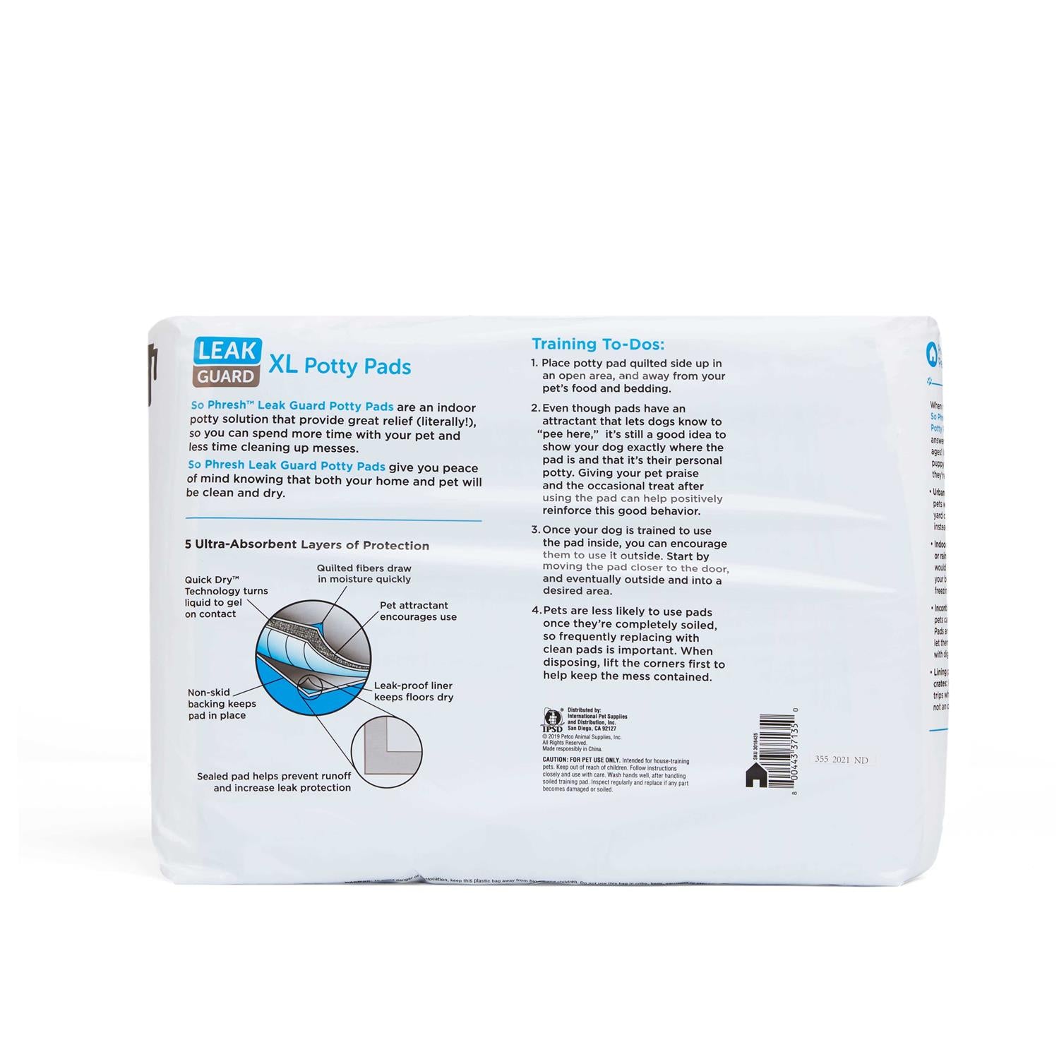 Large Leak Guard Quilted Potty Pads G228431