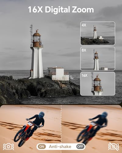 Black 88MP Autofocus WiFi Digital Camera with 64GB Card P566375