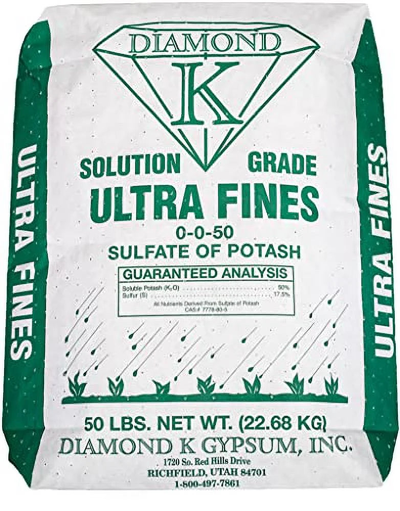 50lb Bag Organic Sulfate of Potassium Fertilizer Powder 0-0-50 O9380