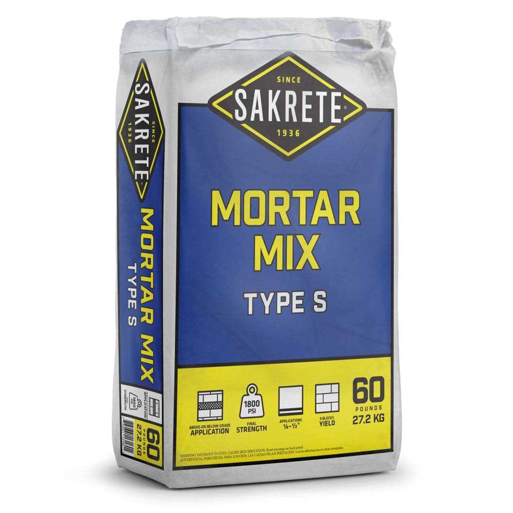 60 lb Type S Mortar Mix X644375
