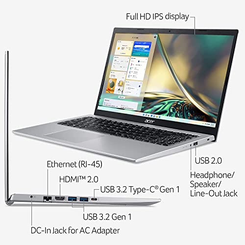 15.6" FHD Slim Laptop, 11th Gen Intel Core i3, 20GB RAM, 512GB NVMe SSD, Windows 11 S (Renewed) E846475