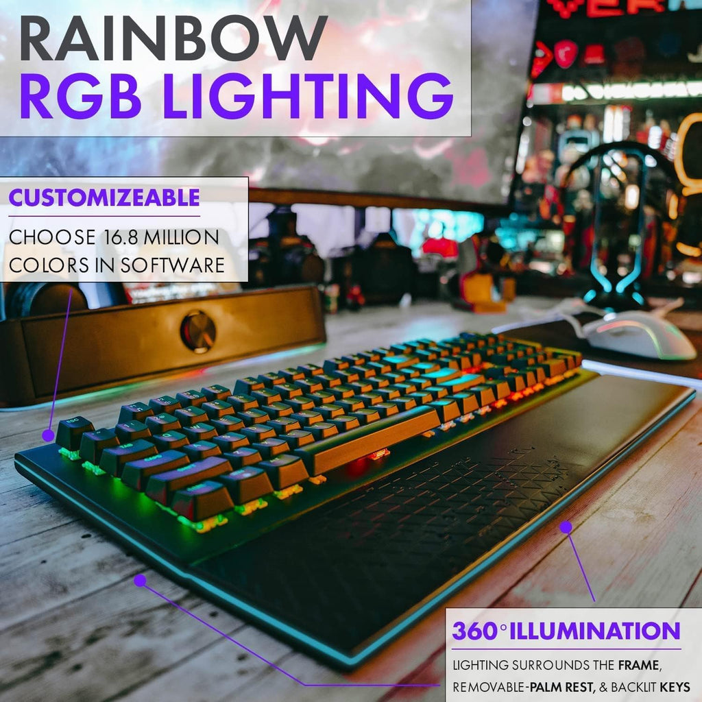RGB Mechanical Keyboard with Red Switches U133