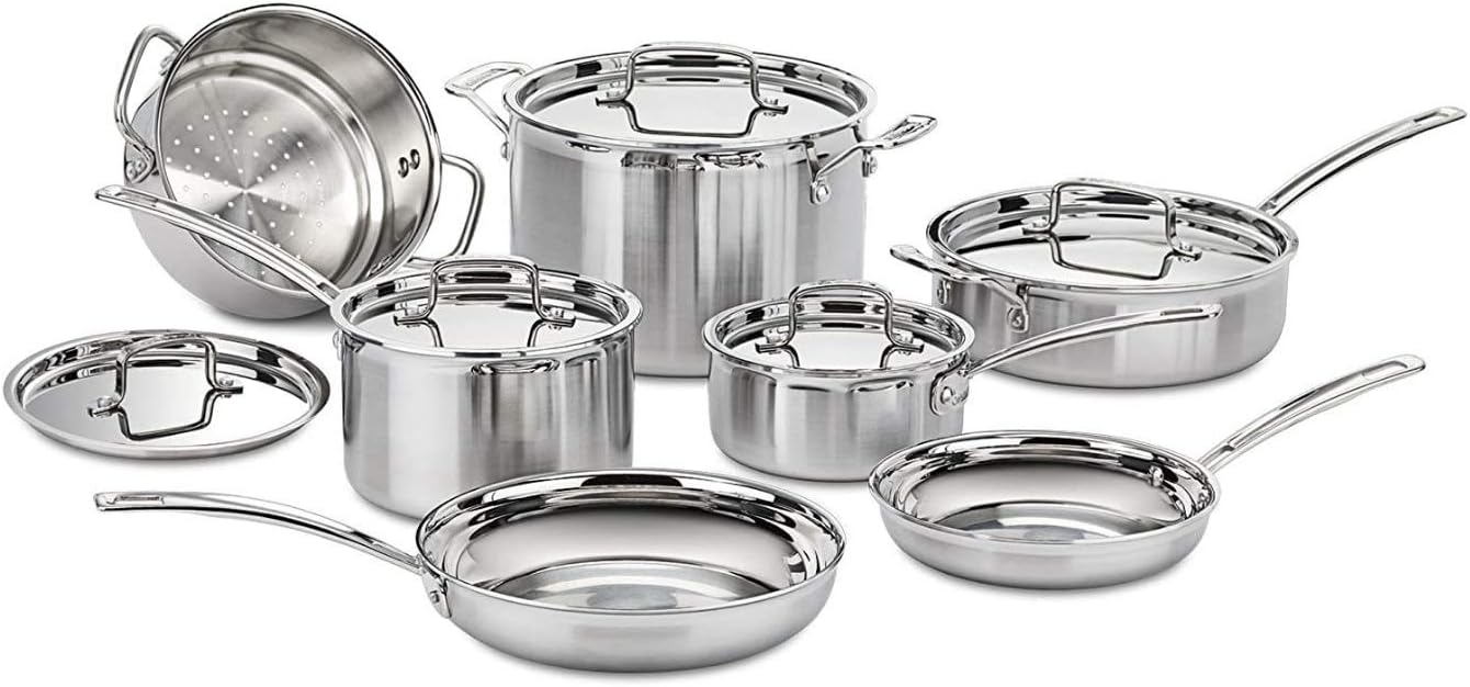 12-Piece Stainless Steel Cookware Set S2722