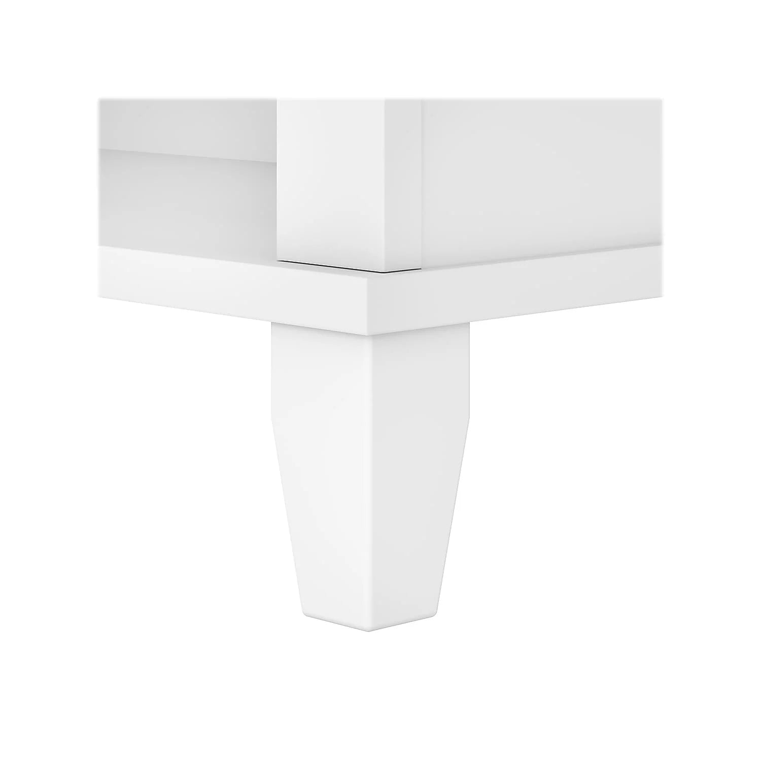 White 5 Shelf Tall Bookcase L246