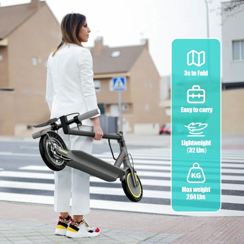 Electric Scooter with 350W Motor, 8.5" Solid Tires, Foldable B313178