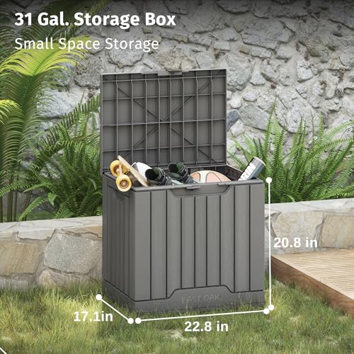60 Gallon Grey Resin Outdoor Storage Box A272579