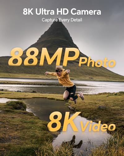 Black 88MP Autofocus WiFi Digital Camera with 64GB Card P566375
