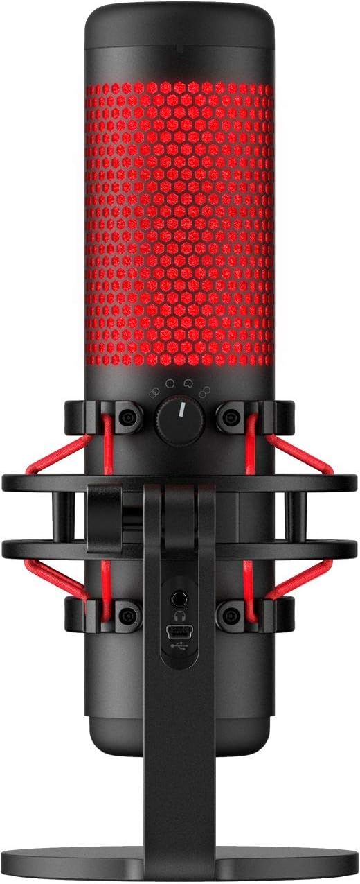 Red Black Electret Condenser Microphone with Pop Filter and Shock Mount E186