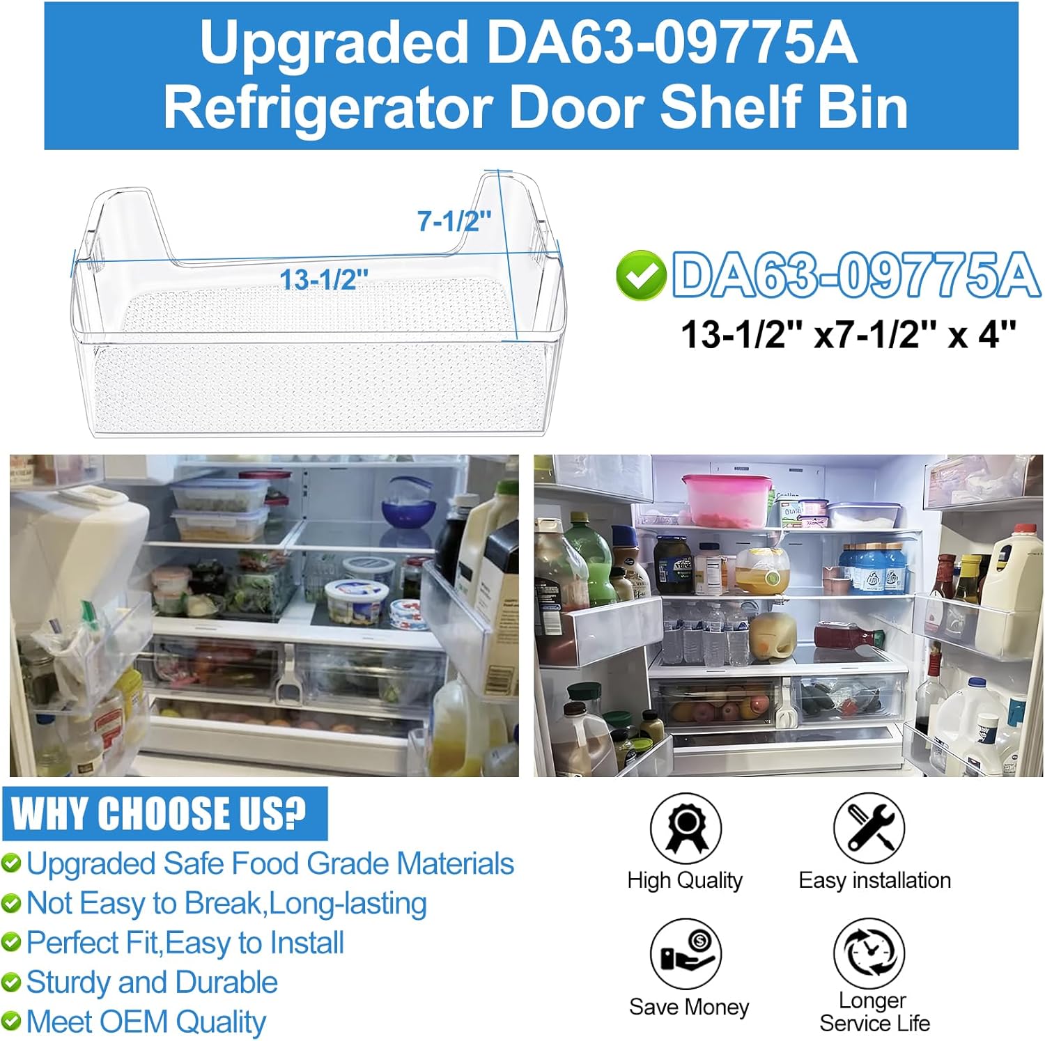 Refrigerator Door Shelf Bin G219