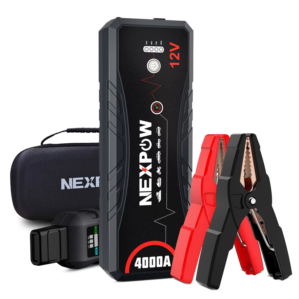 4000A Peak 24000mAh 12V Portable Jump Starter with LED Light N72887