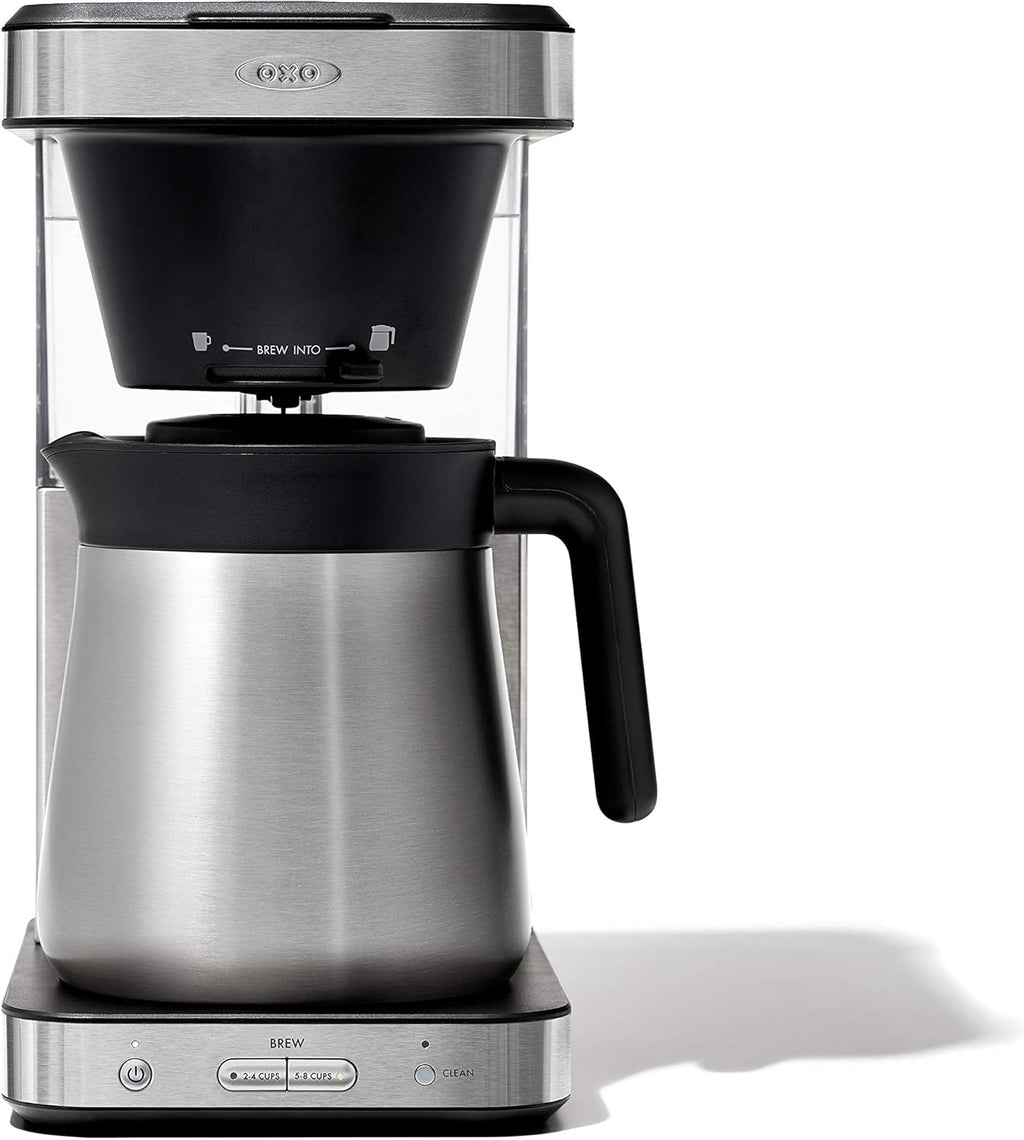 Stainless Steel 8 Cup Coffee Maker and Conical Burr Coffee Grinder R343595