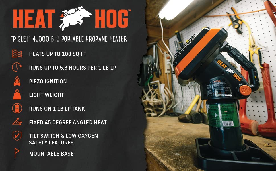 4,000 BTU Indoor/Outdoor Portable Propane Heater P157