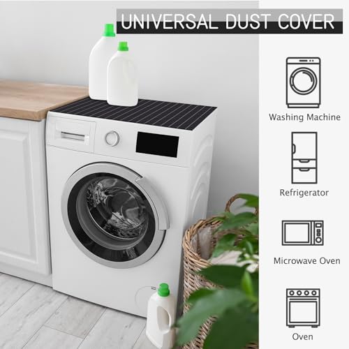 23.6 x 23.6 inches Anti-Slip Washing Machine Top Cover with Storage Bags T11908