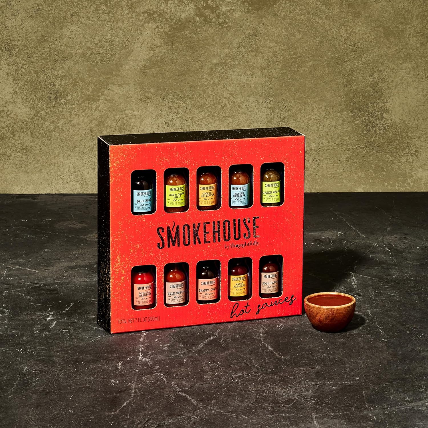 Gourmet Hot Sauce Gift Set, Variety Pack, Set of 10 U78506