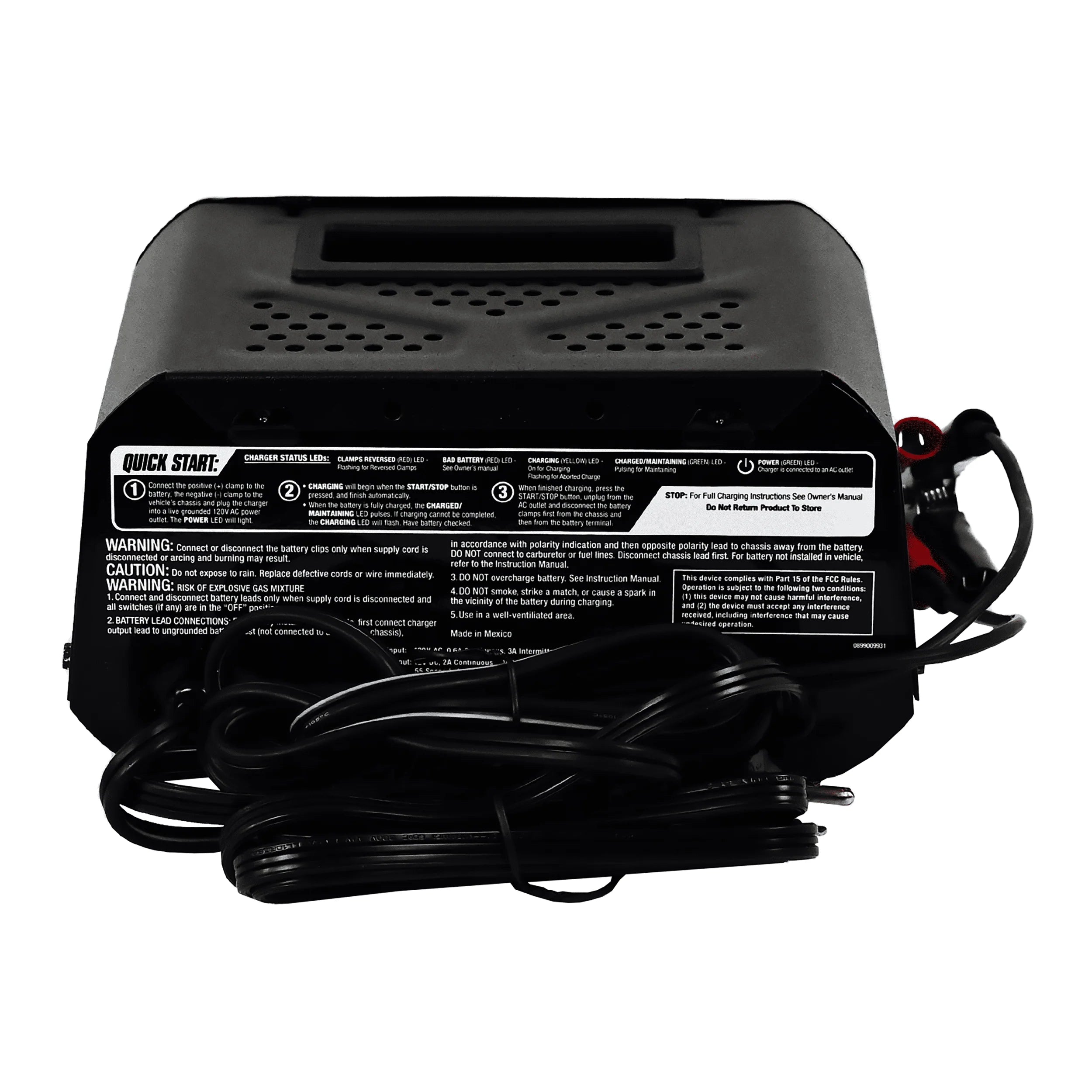 10-Amp 12V Fully Automatic Battery Charger and Maintainer V270