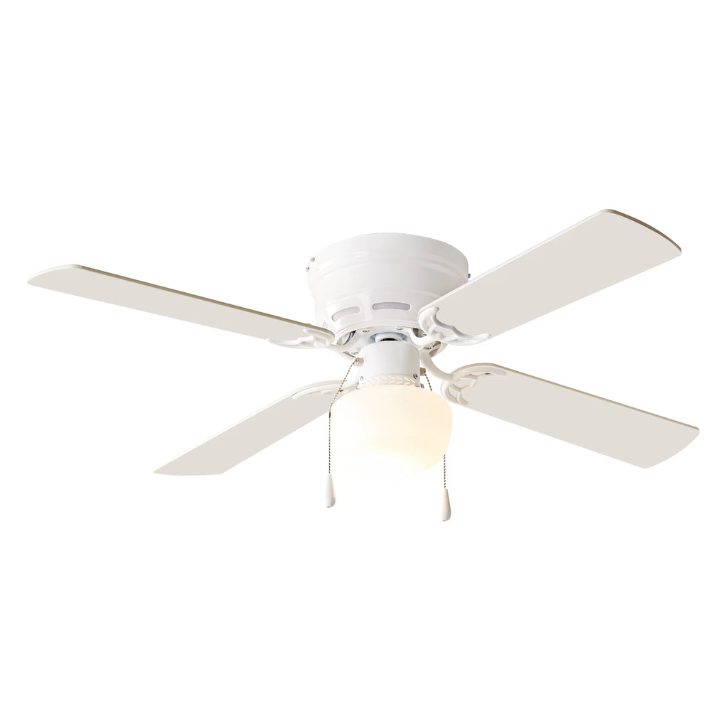 White 4 Blades LED Ceiling Fan Q28666