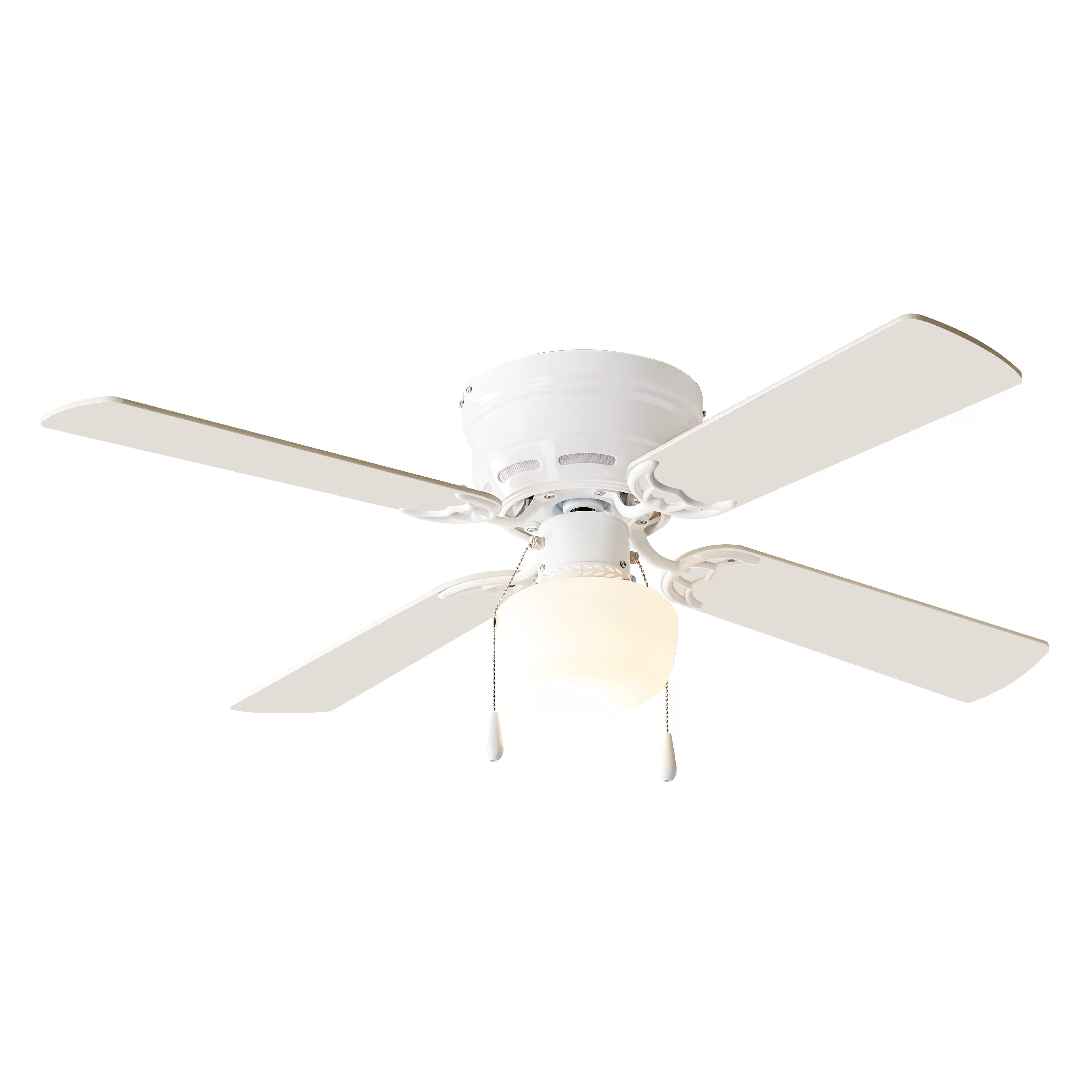White 4 Blades LED Ceiling Fan Q28666