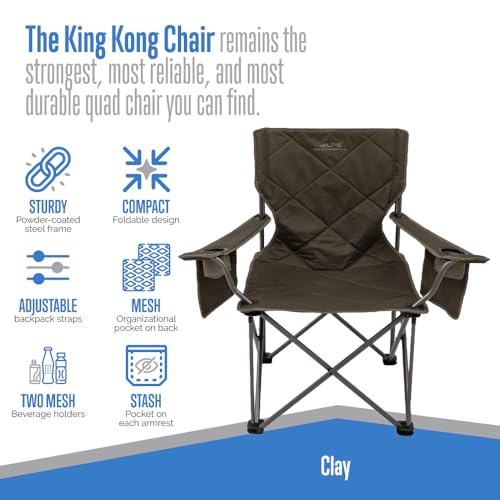 King Kong Camping Chair with Mesh Cup Holders and Pockets K5240