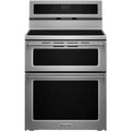 Stainless Steel 6.7 Cu. Ft. Induction Double Oven Convection Range N4625